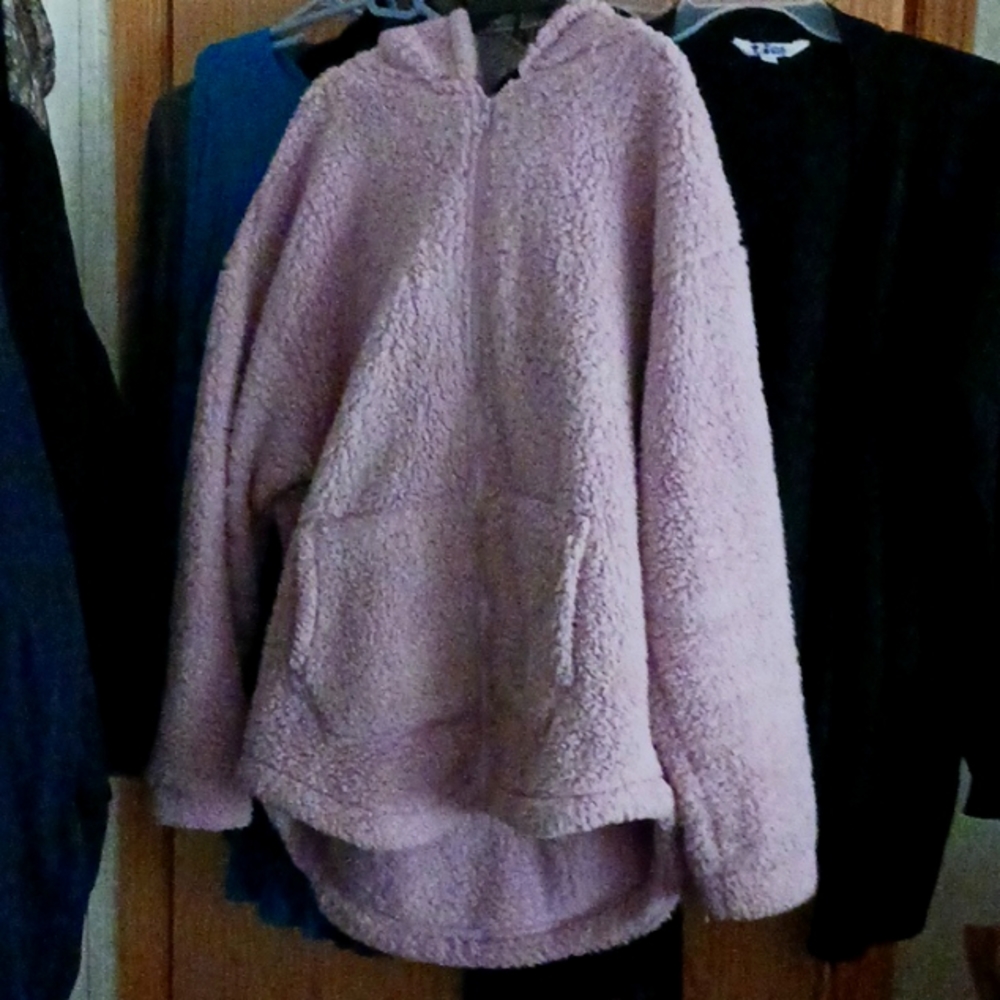 Warm comfy polyester soft jacket